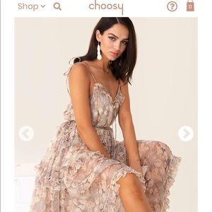 Floral dress perfect for spring or summertime.